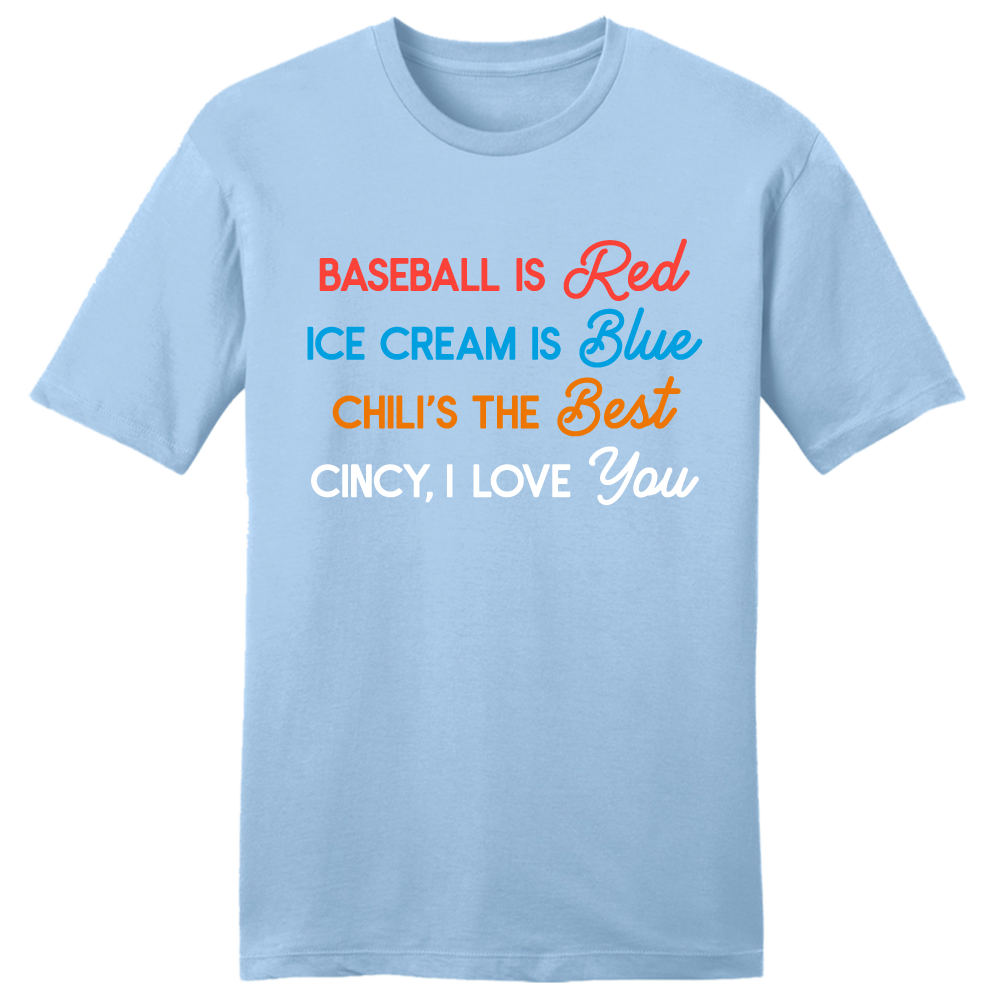 Baseball is Red Chili's the Best - Cincy Shirts