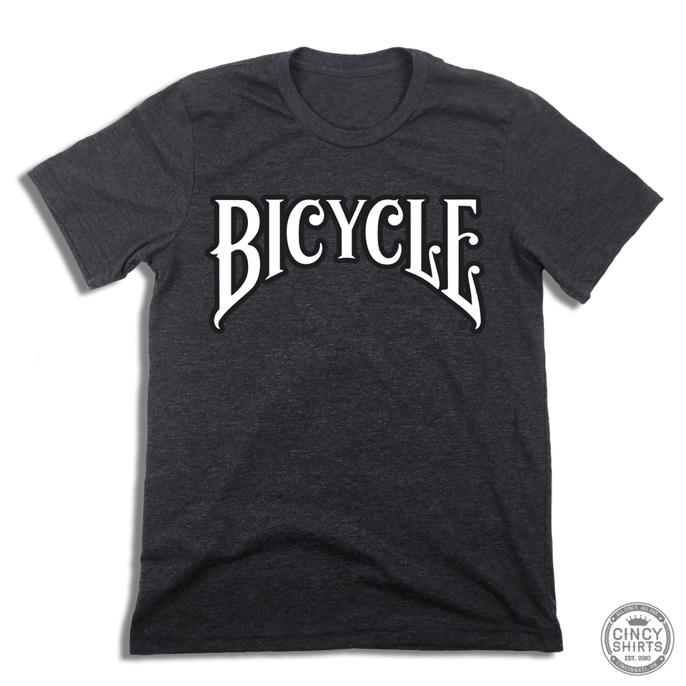 Bicycle Text Logo - Cincy Shirts