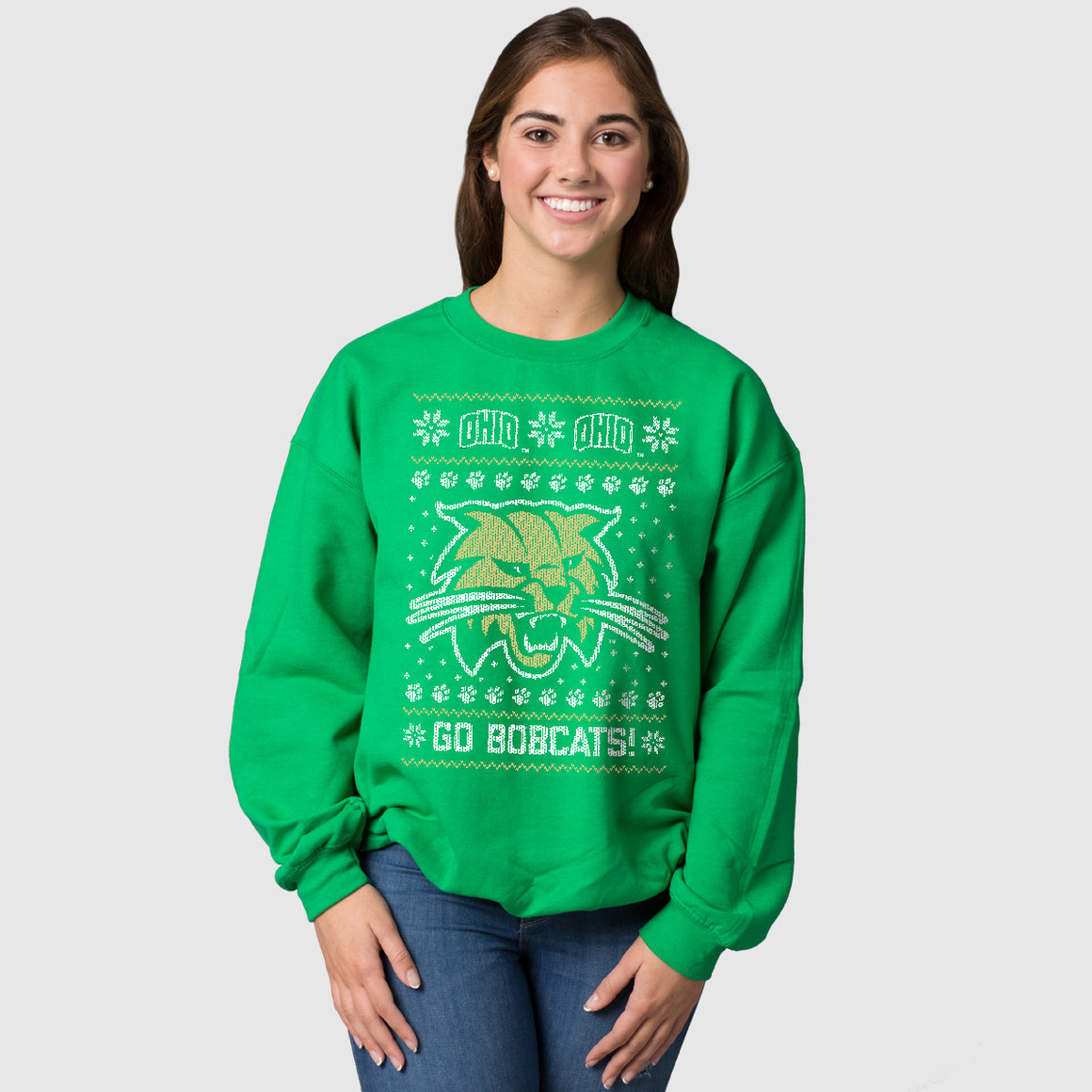 Ohio University Bobcats Ugly Christmas Sweatshirt - Cincy Shirts