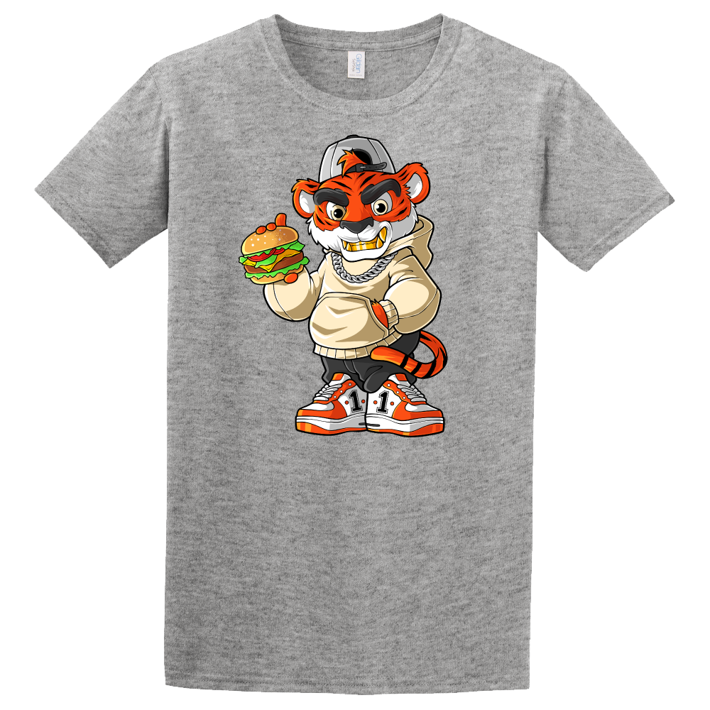 Burger and Bengal Tiger - Cincy Shirts