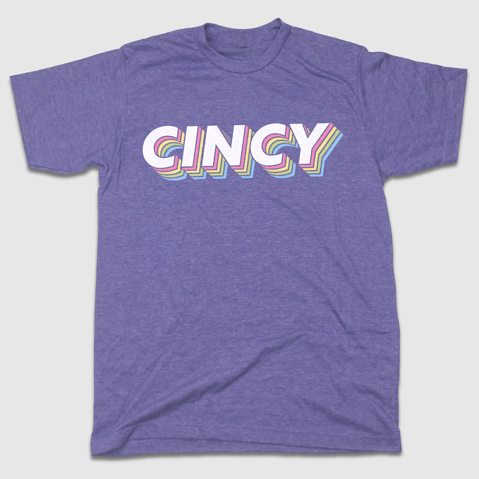CINCY 3D Retro Logo Tee - Cincy Shirts