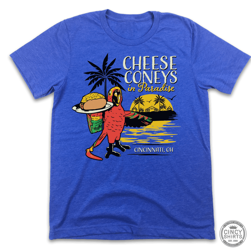 Cheese Coney In Paradise - Front Print Only - Cincy Shirts