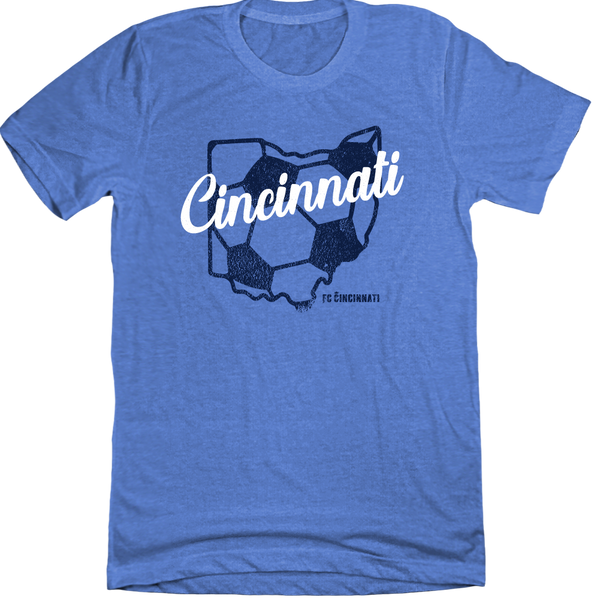 FC Cincinnati Ohioshaped Soccer Ball Cincy Shirts