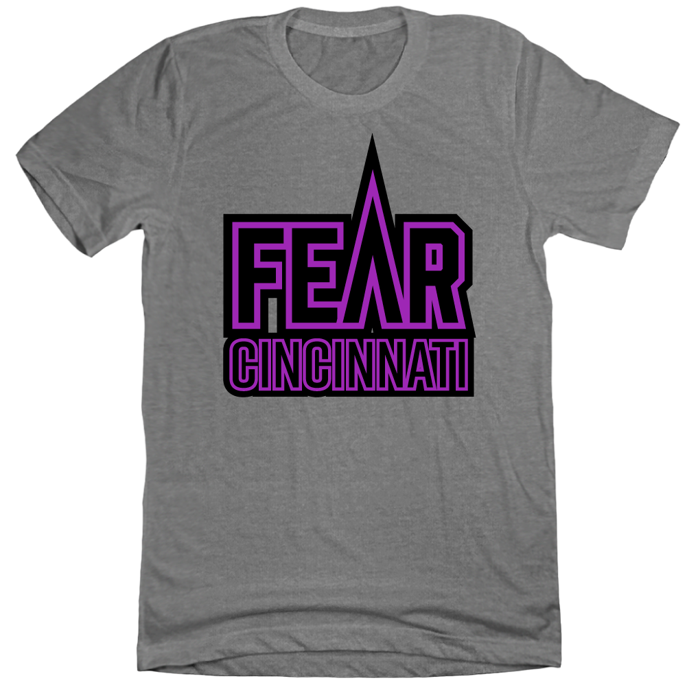 Cincinnati Fear Purple Logo - Cincy Shirts