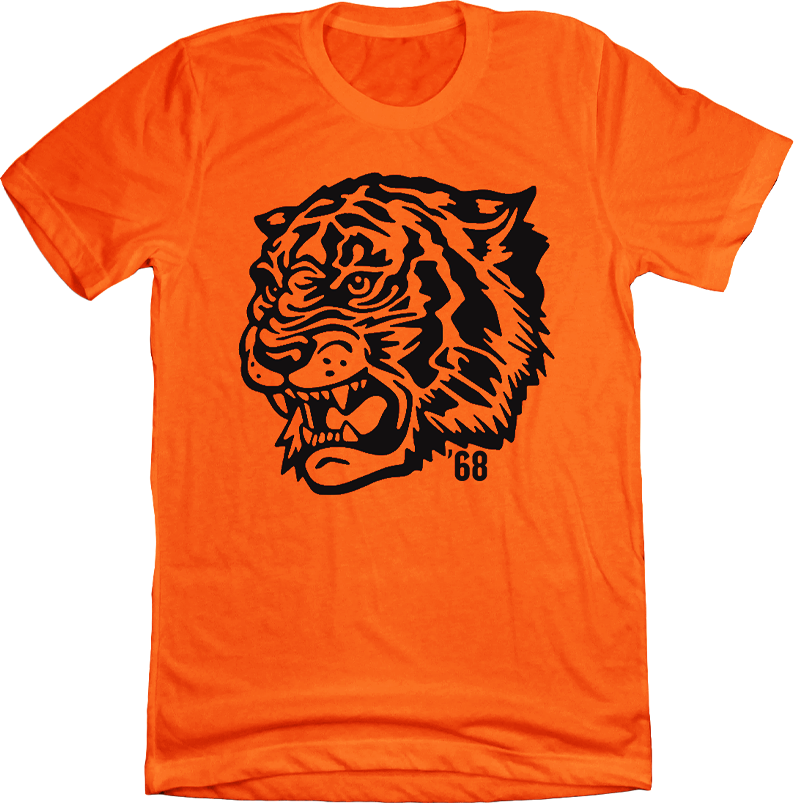 Cincinnati Football Tiger Head 68 Cincy Shirts orange T-shirt