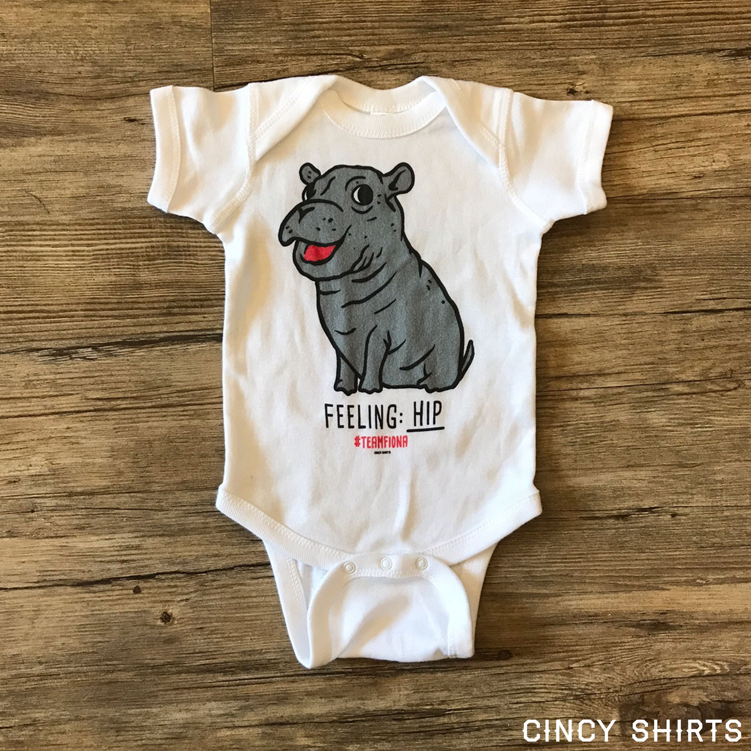Feeling Hip - Fiona The Hippo - Youth Sizes - Cincy Shirts