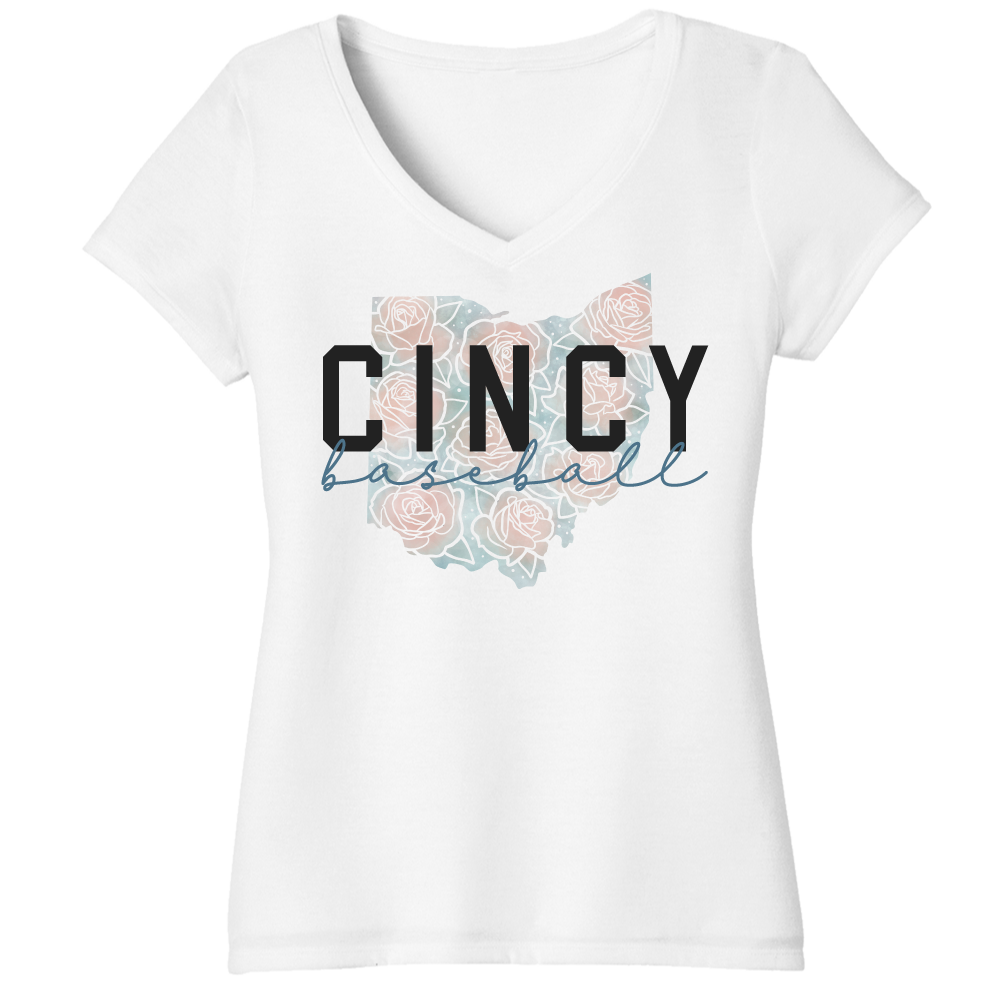 Cincy Baseball Flowers - Cincy Shirts