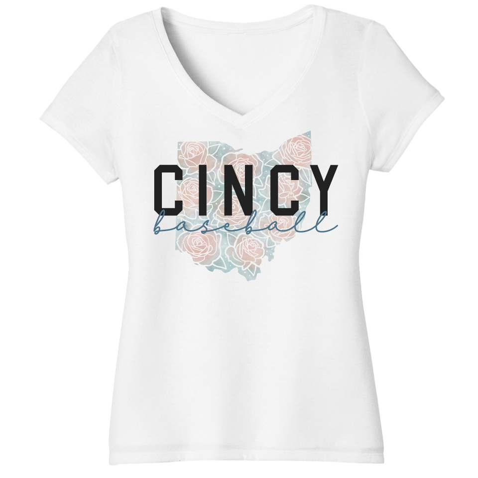 Cincy Baseball Flowers - Cincy Shirts
