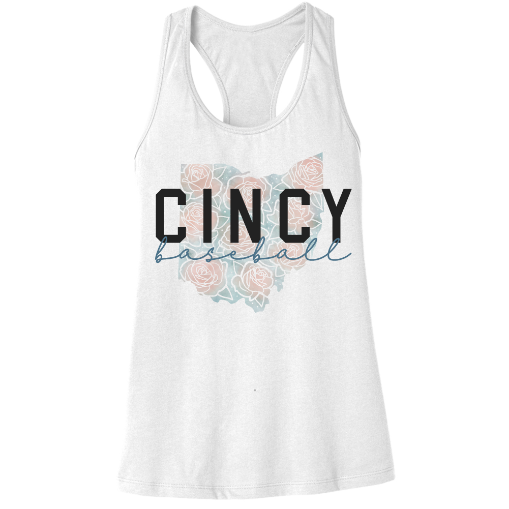 Cincy Baseball Flowers - Cincy Shirts