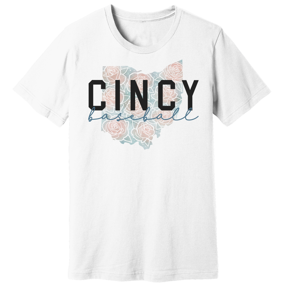 Cincy Baseball Flowers - Cincy Shirts