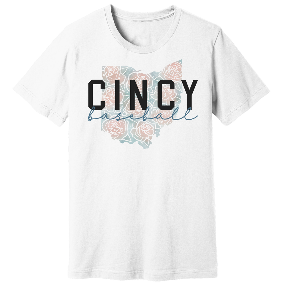 Cincy Baseball Flowers - Cincy Shirts