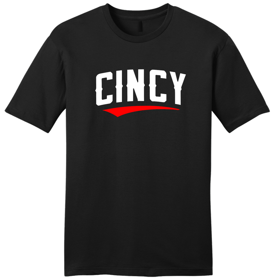 Cincy Swoop White and Red - Cincy Shirts
