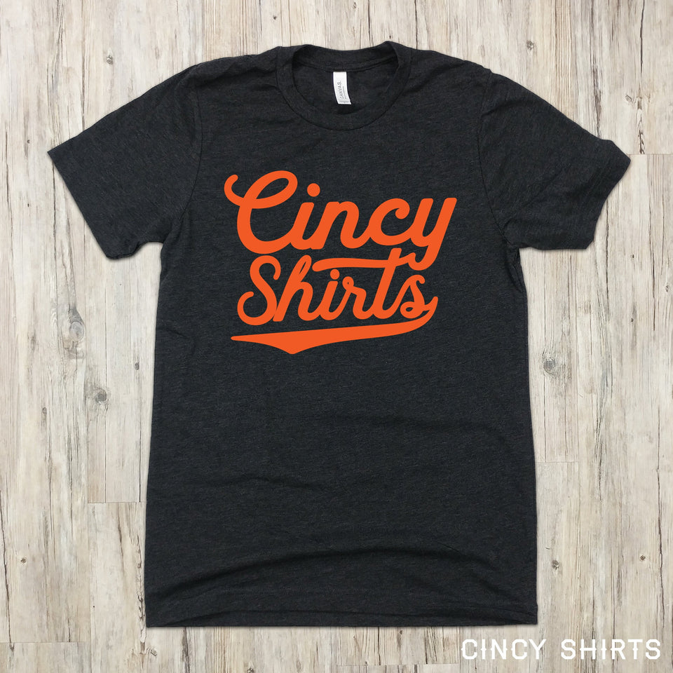 Cincy Shirts Brand Orange Logo - Cincy Shirts