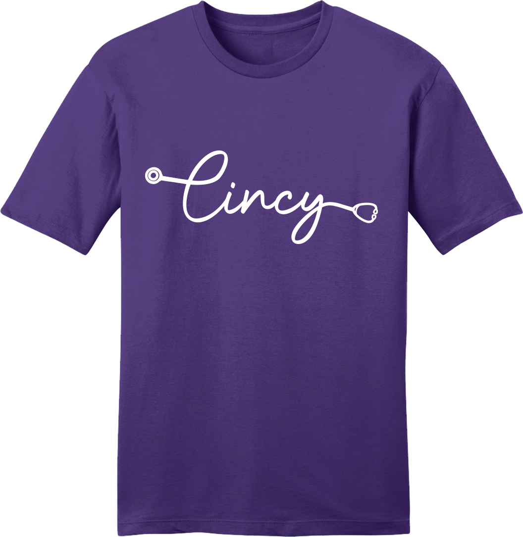 Cincy Nurse Stethoscope tee