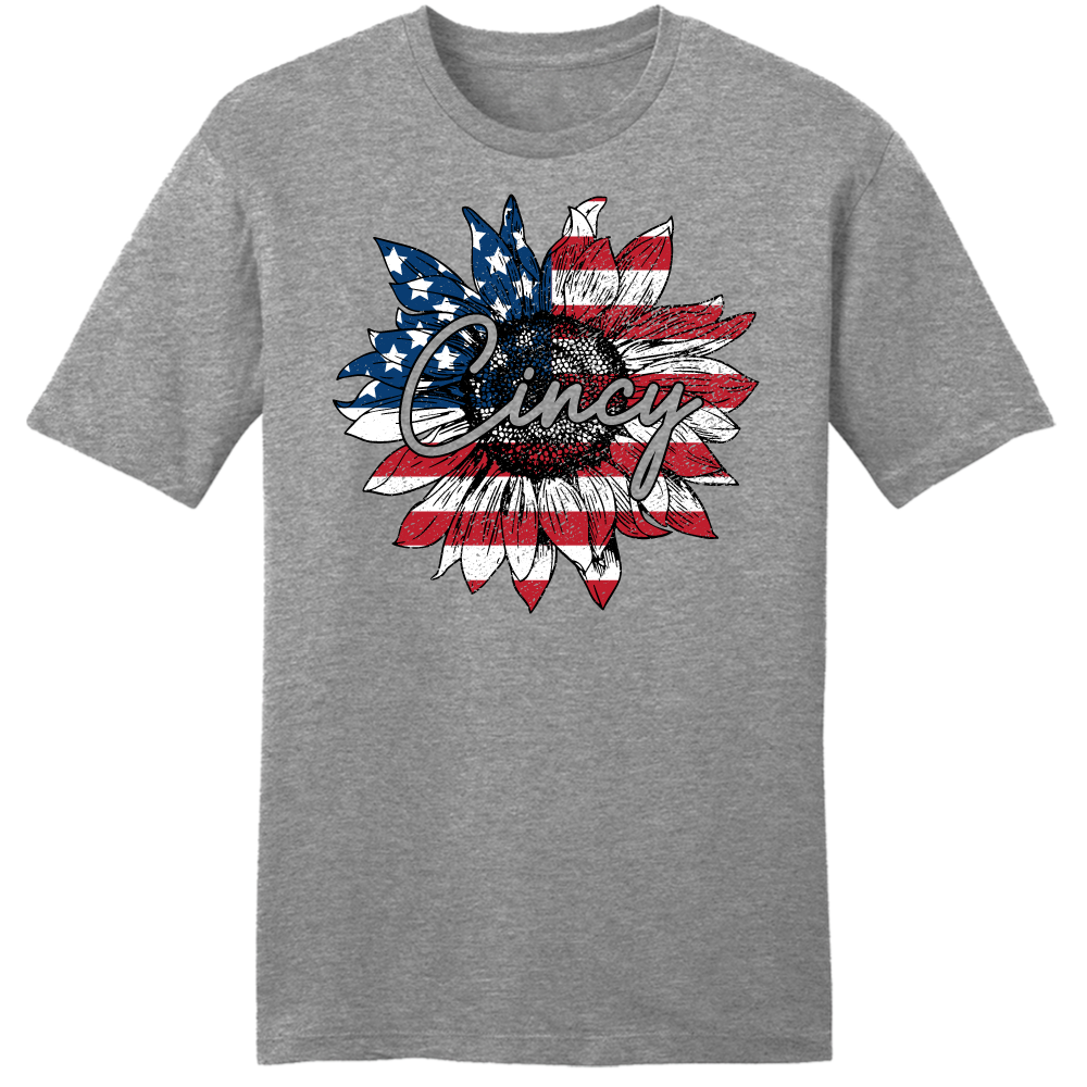 Cincy American Sunflower tee