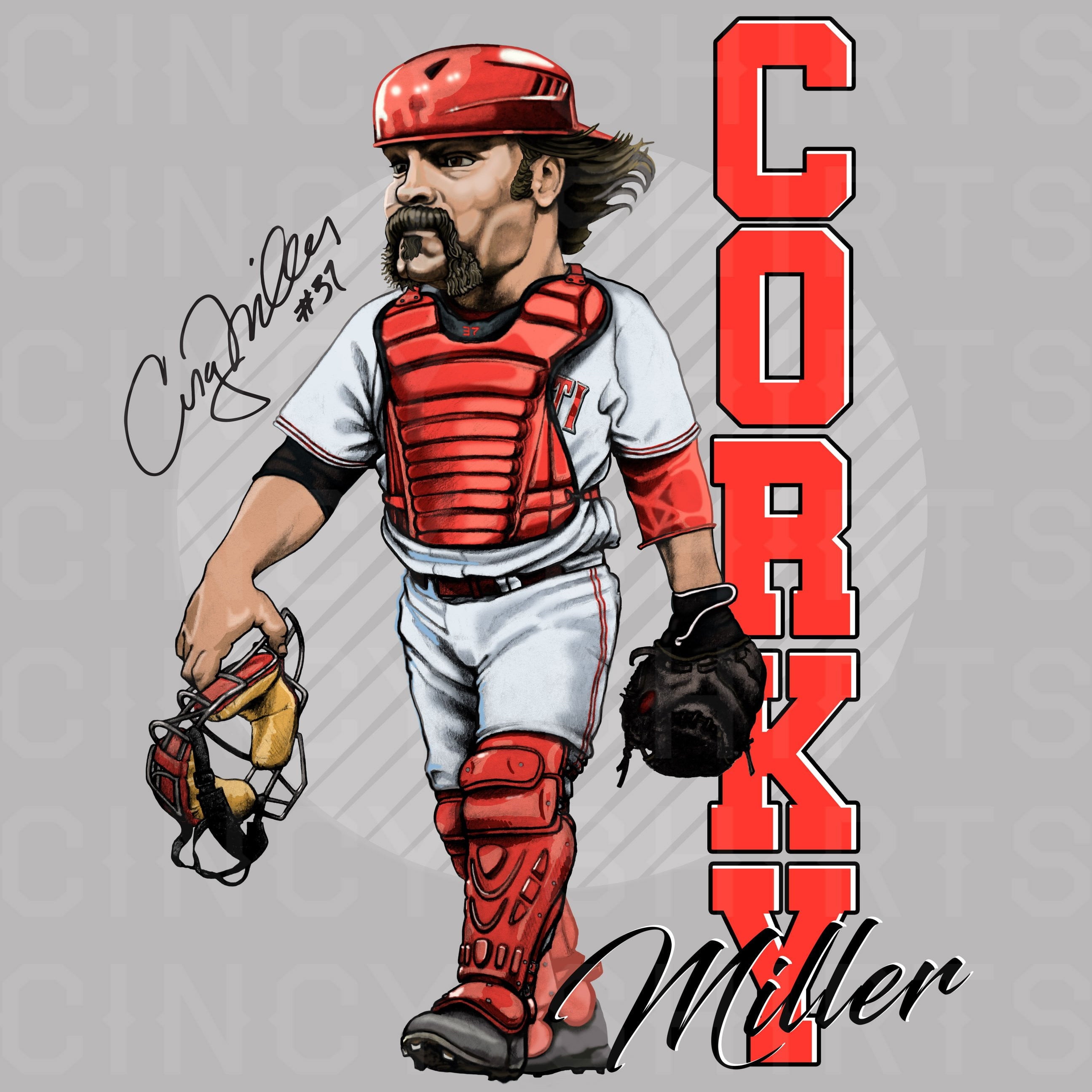 Corky Miller - Hall of Heroes - Cincy Shirts