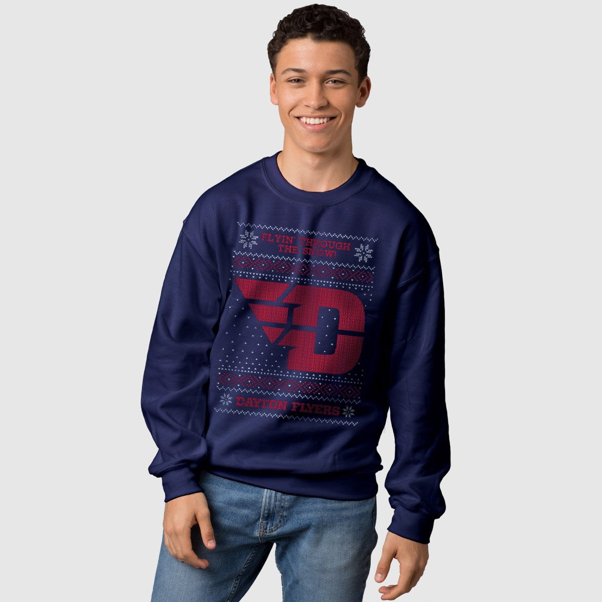 Dayton Flyers Ugly Christmas Sweatshirt - Cincy Shirts