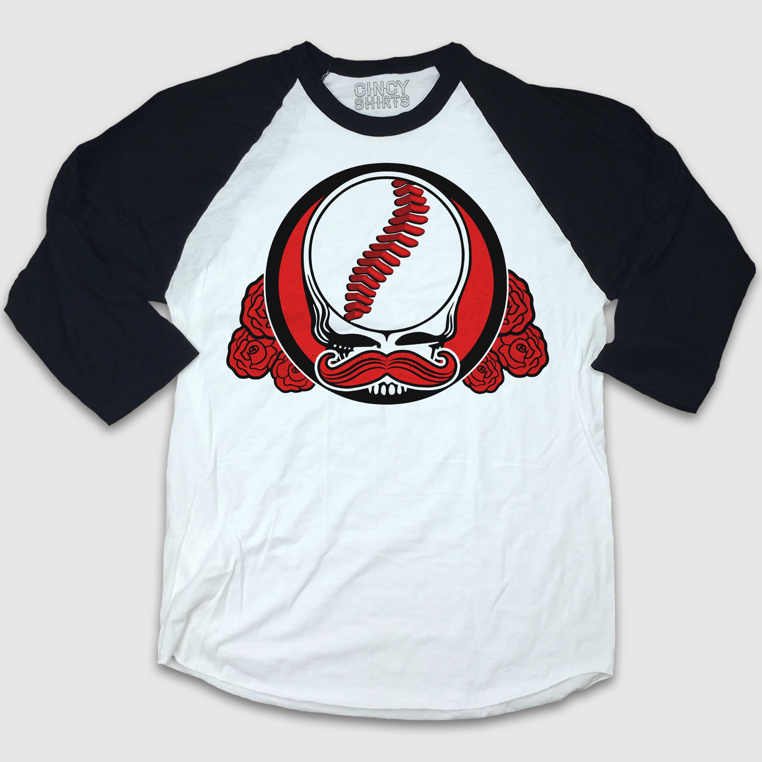 Mr. Dead Red - Grateful Dead Cincy Baseball - Cincy Shirts
