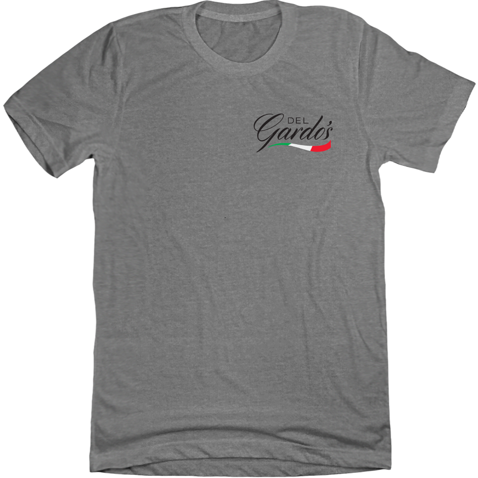 Del Gardo's Pocket Logo Grey T-shirt Cincy Shirts
