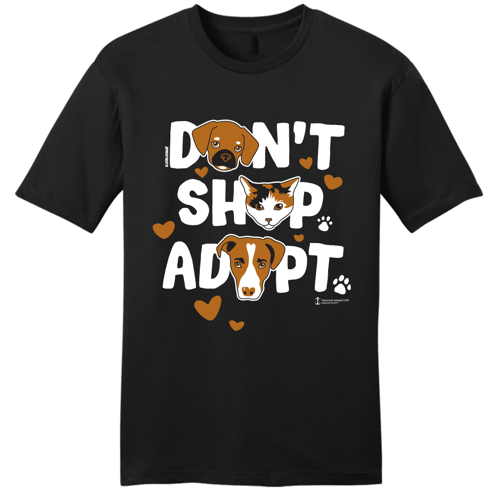 Don't Shop, Adopt Hearts - #JonJonAF - Cincy Shirts