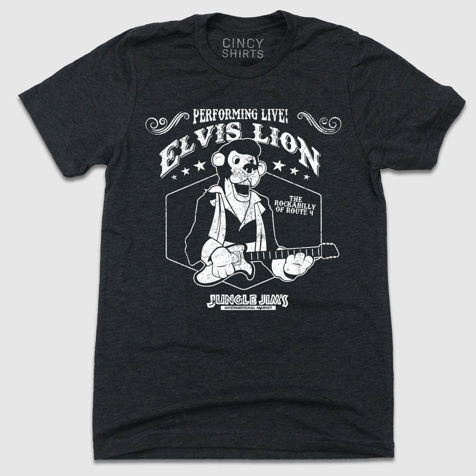 Jungle Jim's Elvis Lion - Cincy Shirts