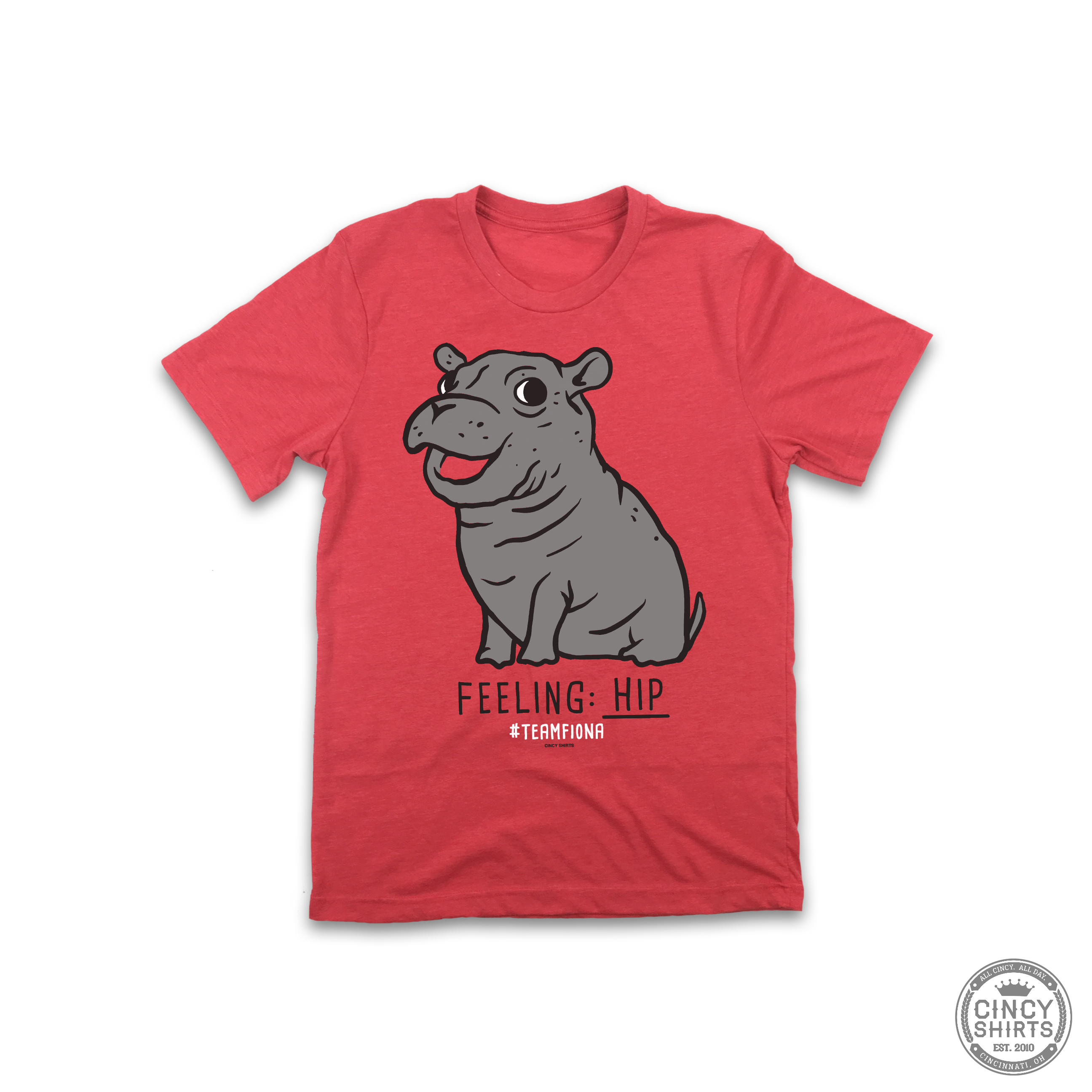 Feeling Hip - Fiona The Hippo - Youth Sizes - Cincy Shirts