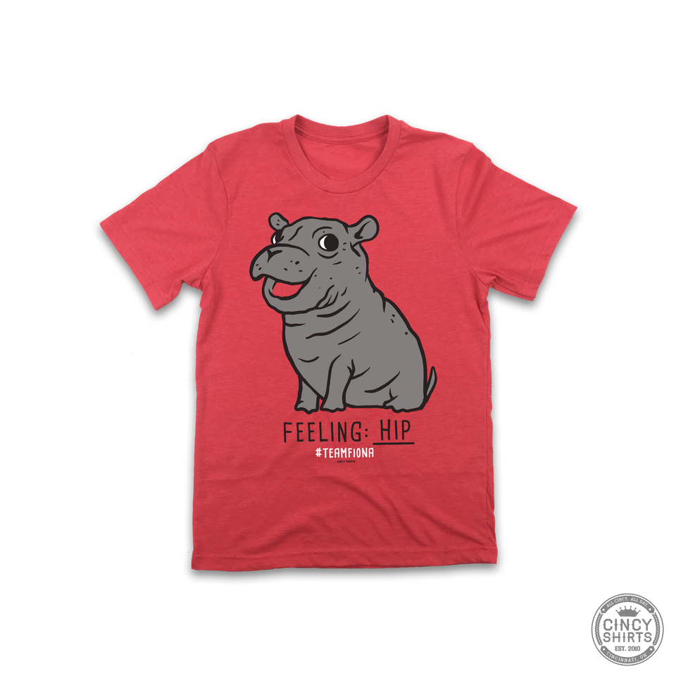Feeling Hip - Fiona The Hippo - Youth Sizes - Cincy Shirts