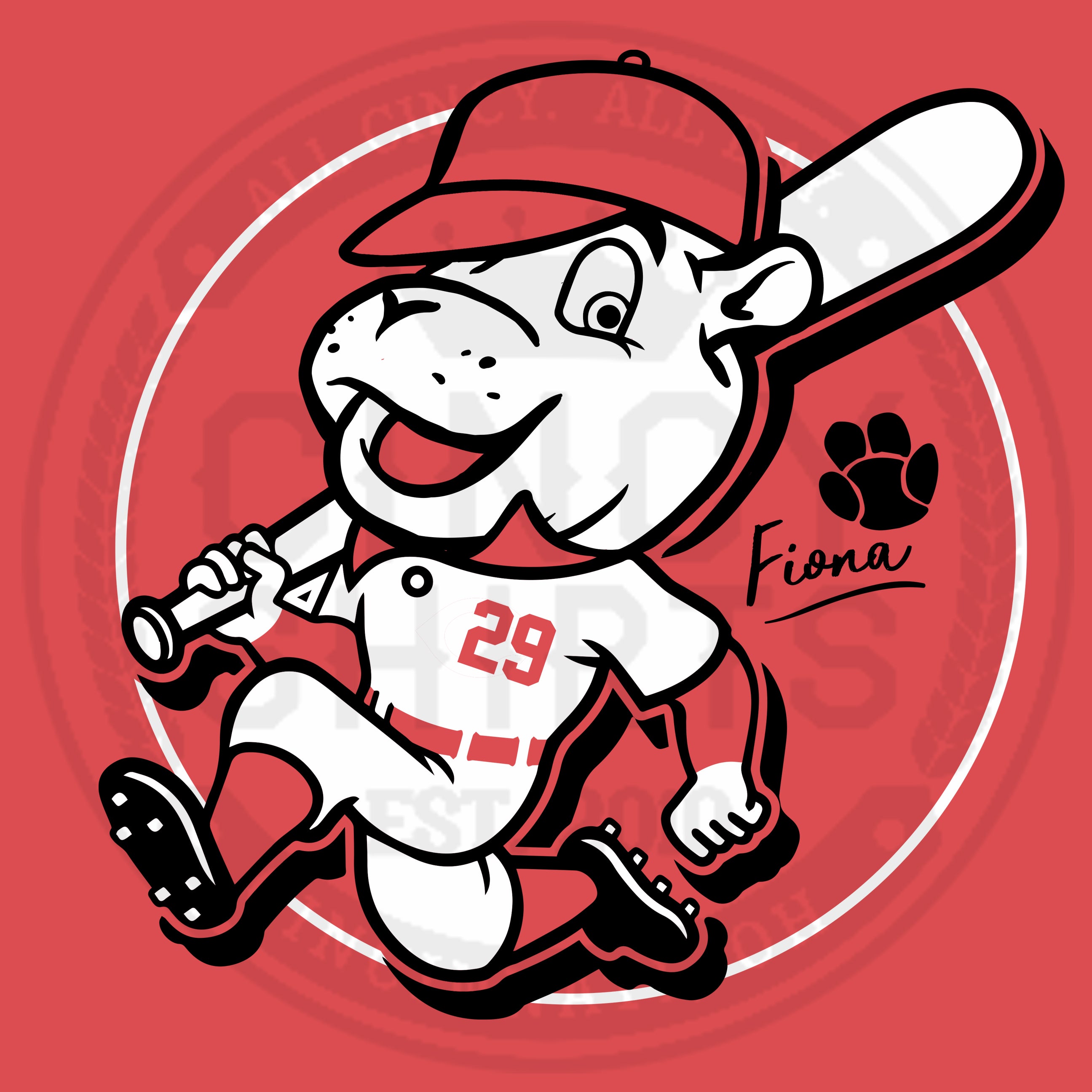 Team Fiona Baseball Player Tee - Cincy Shirts