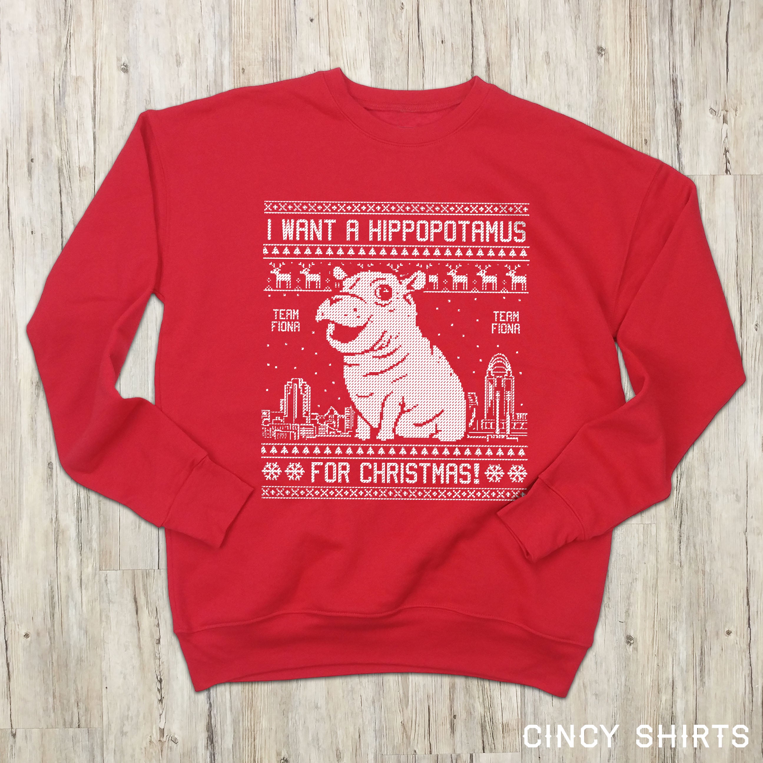 Fiona Ugly Christmas Sweatshirt - Cincy Shirts