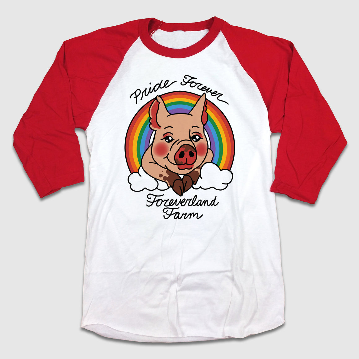 Pride Forever - Foreverland Farm Rainbow Pig Design - Cincy Shirts