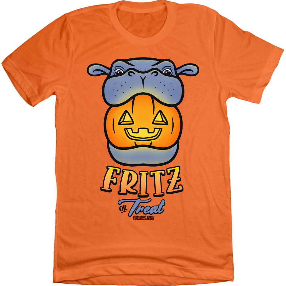 Fritz or Treat orange T-shirt