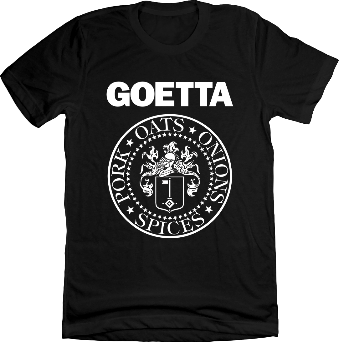 Goetta Ingredients Punk Rock Band T-Shirt black