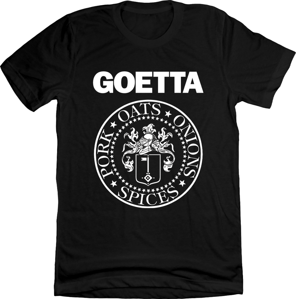 Goetta Ingredients Punk Rock Band T-Shirt black