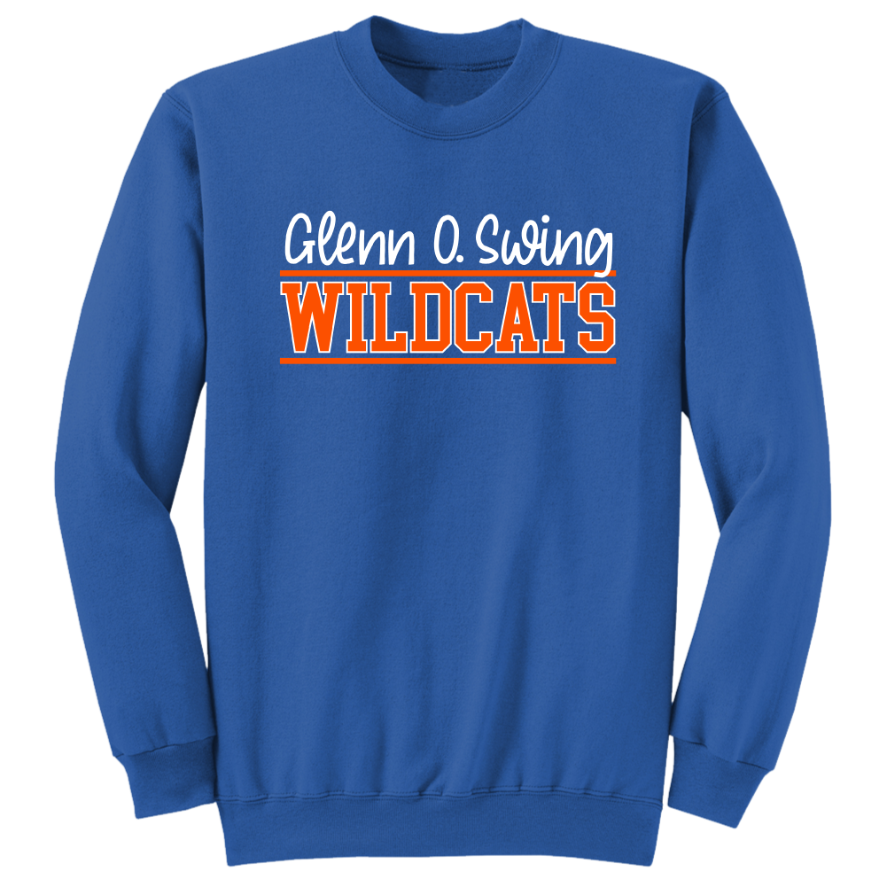 Glenn O Swing Wildcats Block Logo - Cincy Shirts