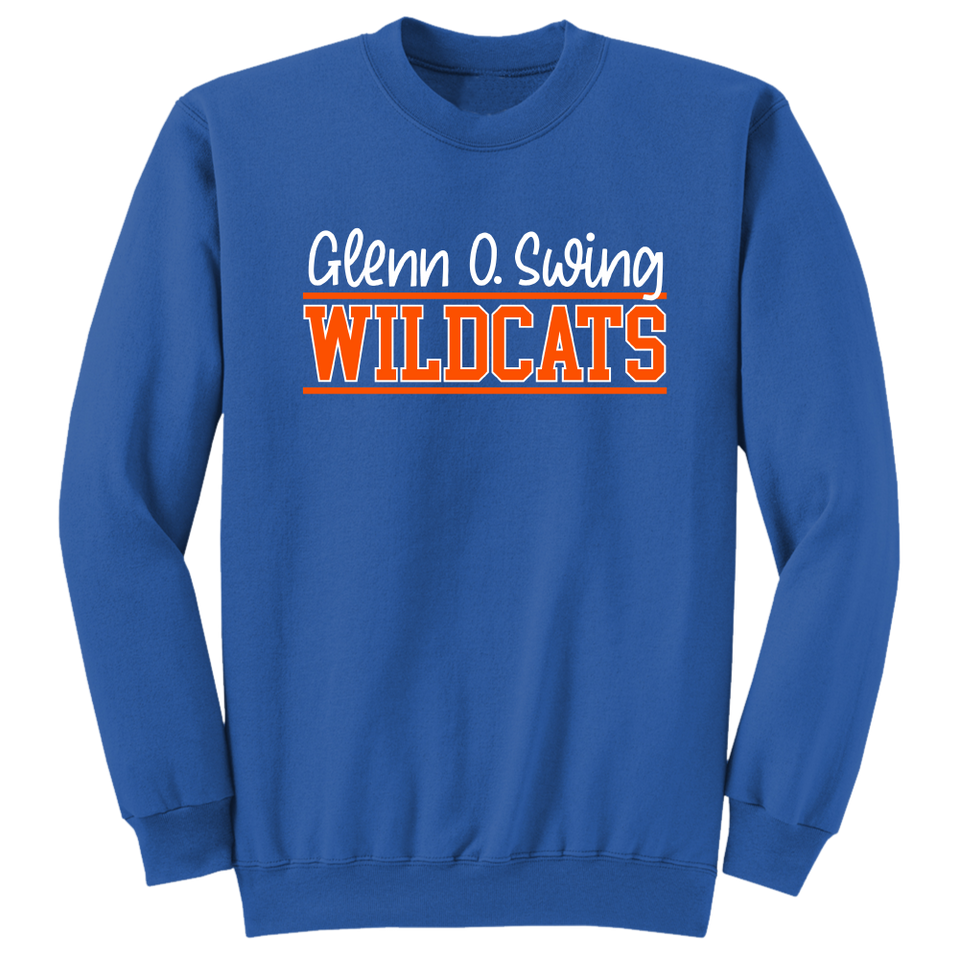 Glenn O Swing Wildcats Block Logo - Cincy Shirts