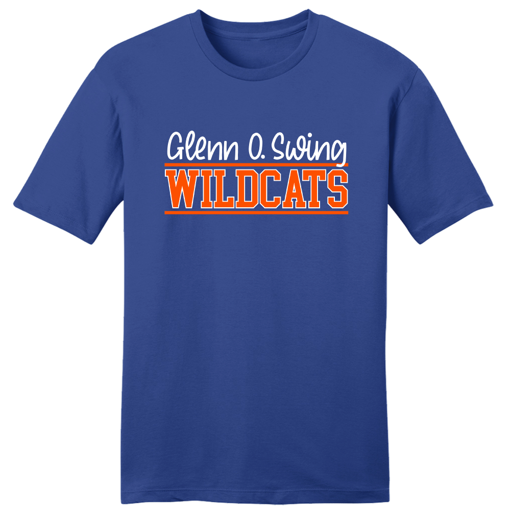Glenn O Swing Wildcats Block Logo - Cincy Shirts