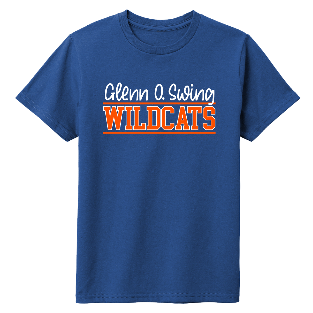 Glenn O Swing Wildcats Block Logo - Cincy Shirts