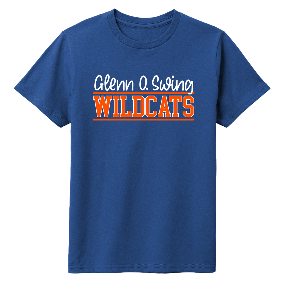 Glenn O Swing Wildcats Block Logo - Cincy Shirts