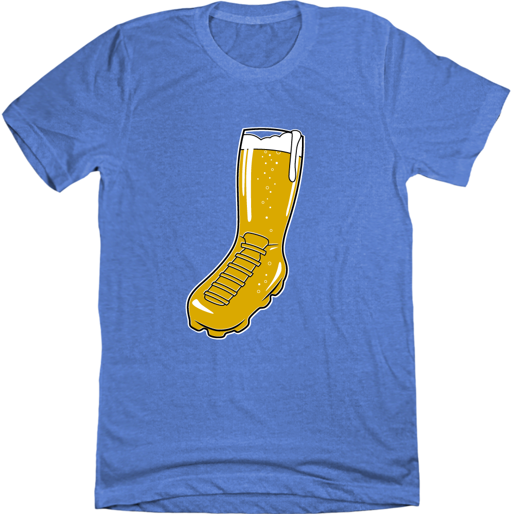 Golden Beer Boot blue T-shirt Cincy Shirts