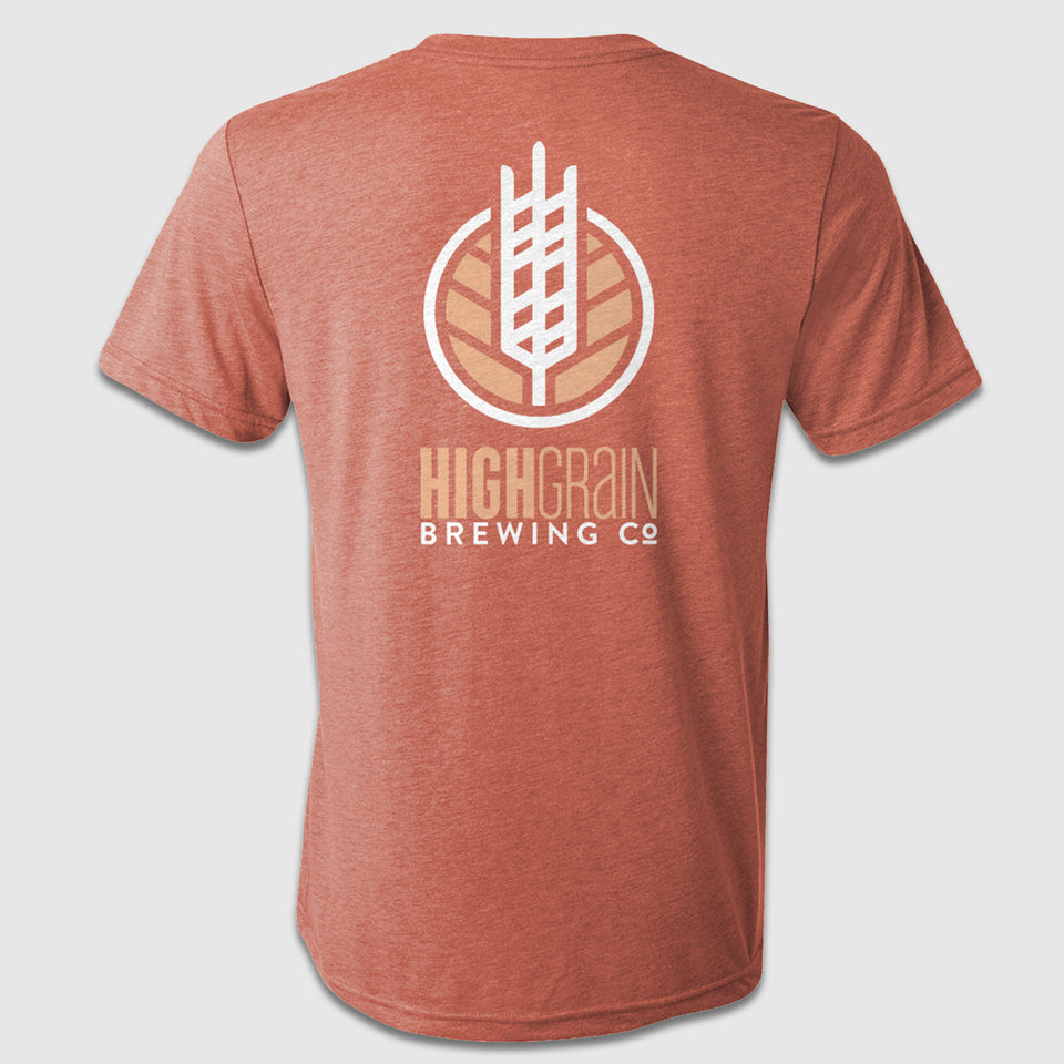 HighGrain Brewing Company Text Front & Back Tee Design - Cincy Shirts