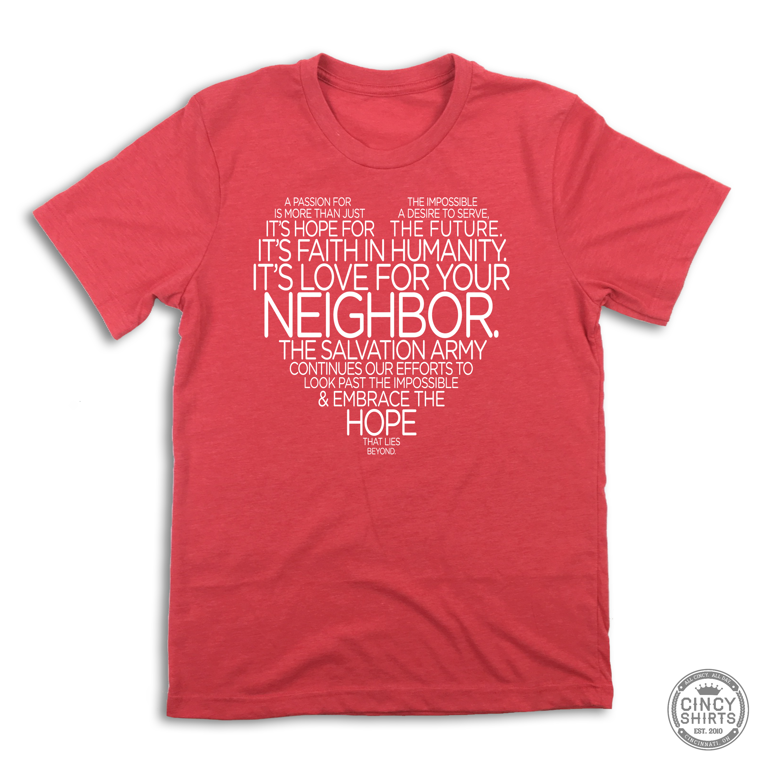 Salvation Army Heart - Cincy Shirts
