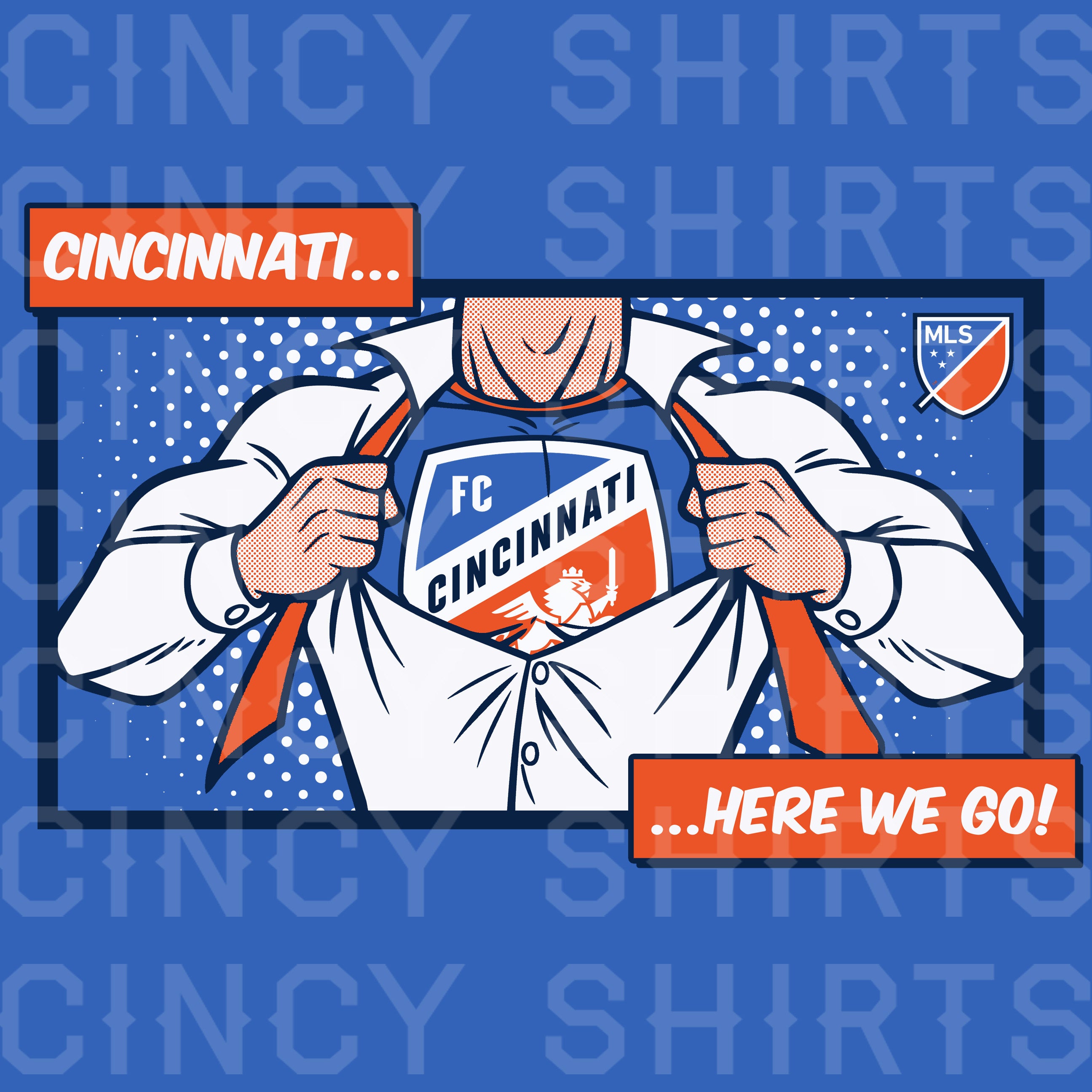 FCC Superhero "Here We Go!" - Cincy Shirts