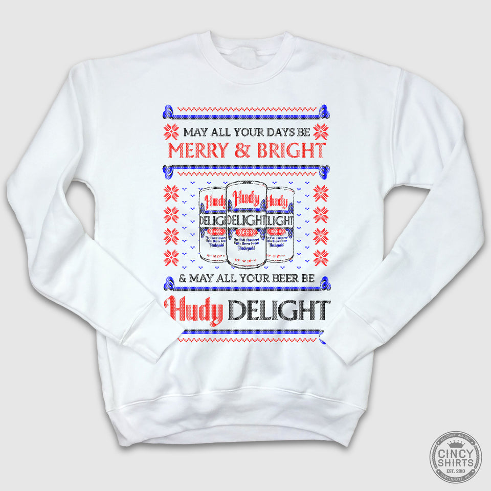 Hudy Delight Ugly Christmas Sweatshirt - Cincy Shirts