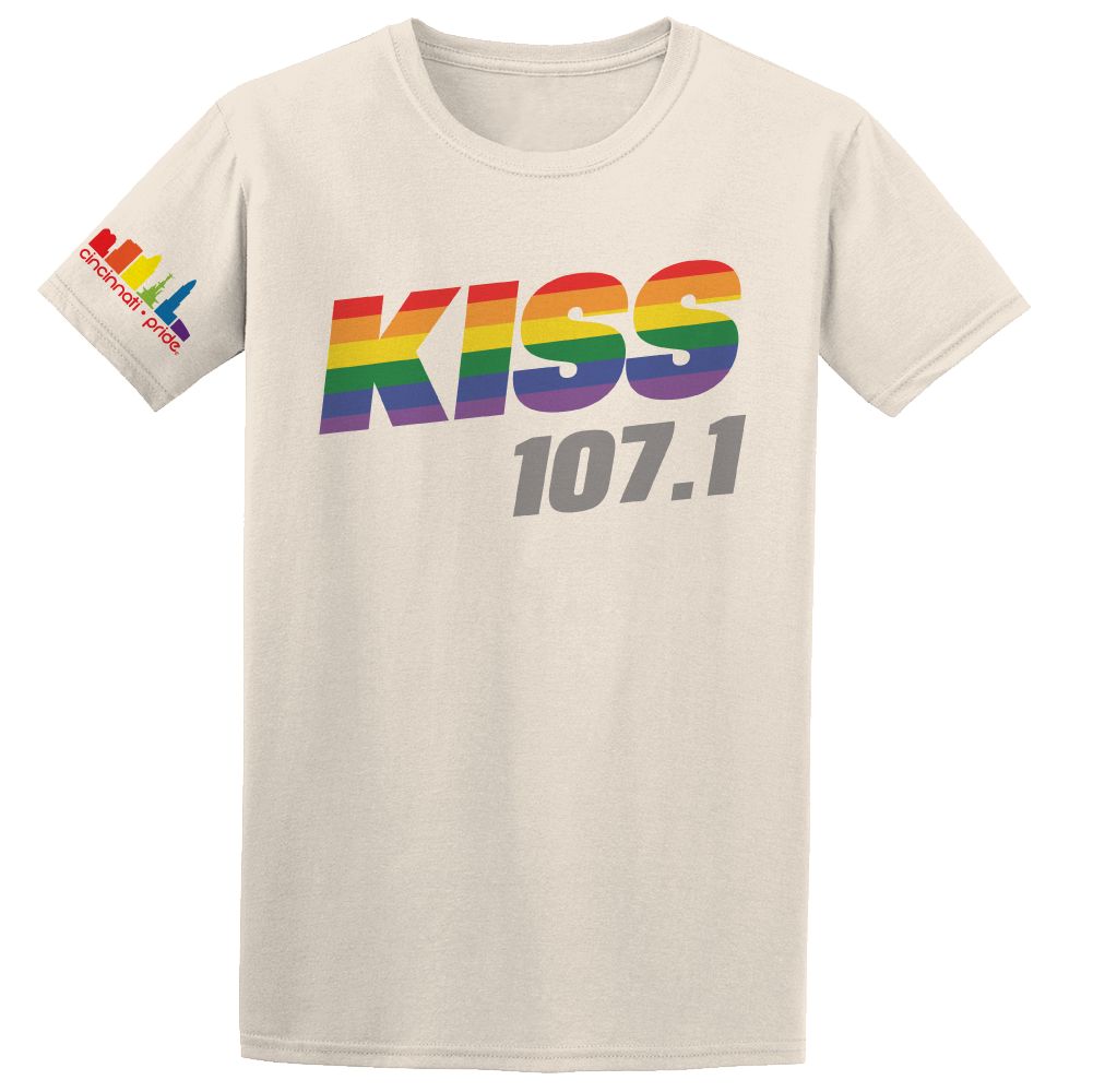 Kiss 107.1 Pride with Sleeve Logo - Cincy Shirts