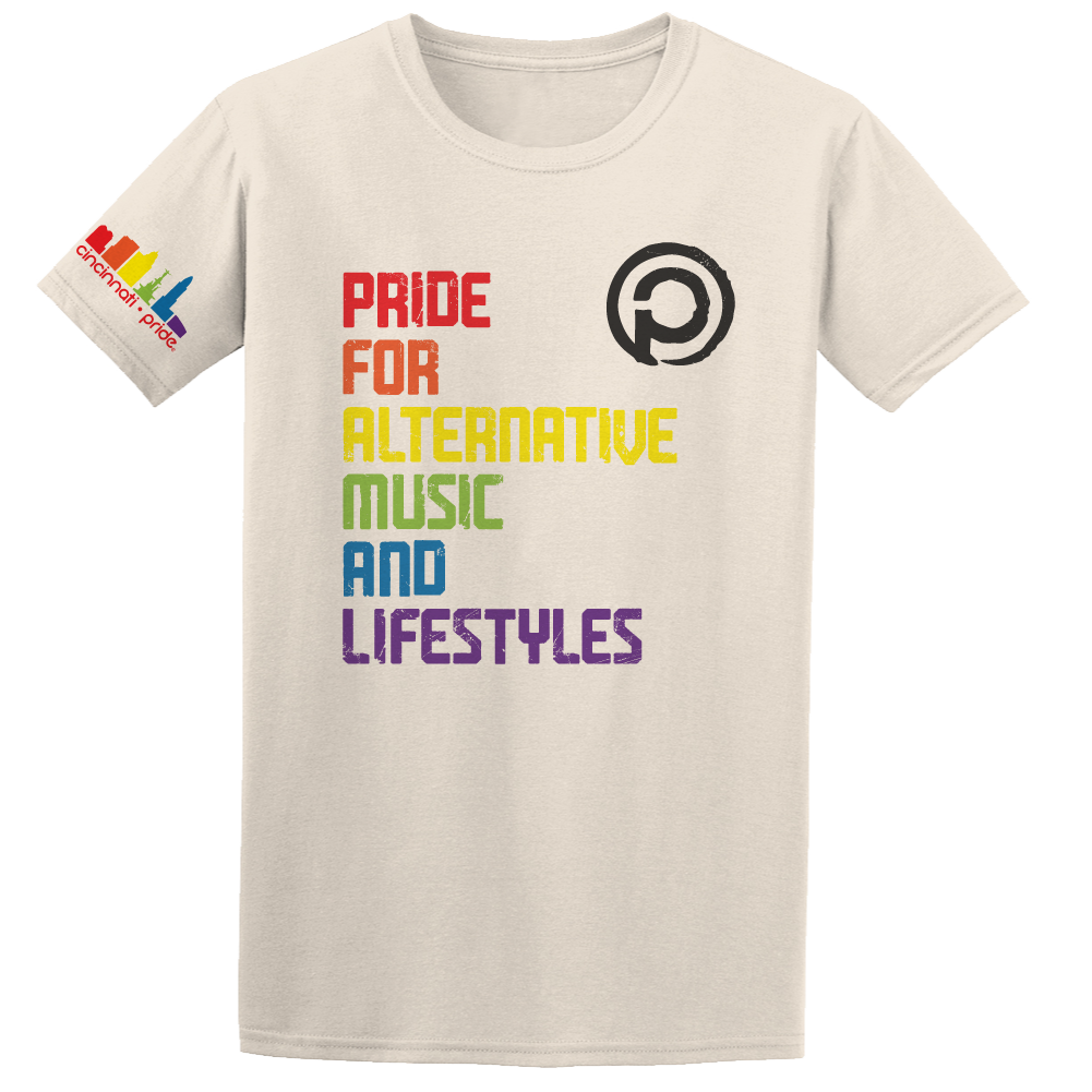 Pride for Alternative Music and Lifestyles with Sleeve Logo - Cincy Shirts