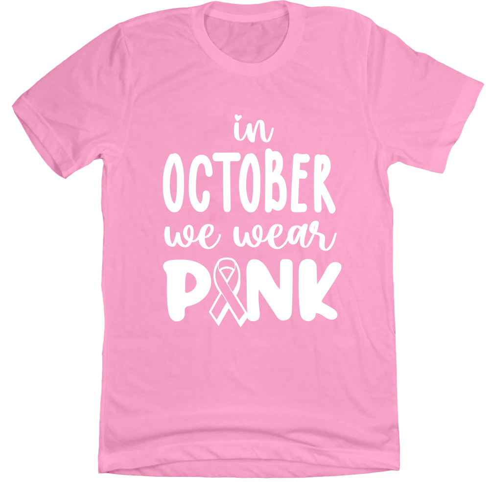 In October We Wear Pink And Watch Cincinnati Bengals Shirt, hoodie, sweater,  long sleeve and tank top