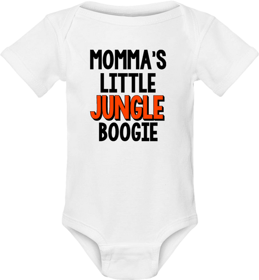 Momma's Little Jungle Boogie onesie