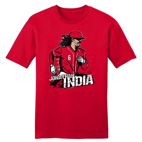 Jonathan India mlbpa Stadium T-Shirt | mlbpa Tee | Cincy Shirts Youth T-Shirt / Red / YL