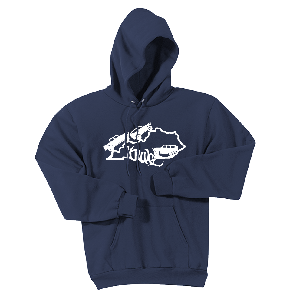 Kentucky Rebel Wranglers Gladiators White Logo Hoodie - Cincy Shirts