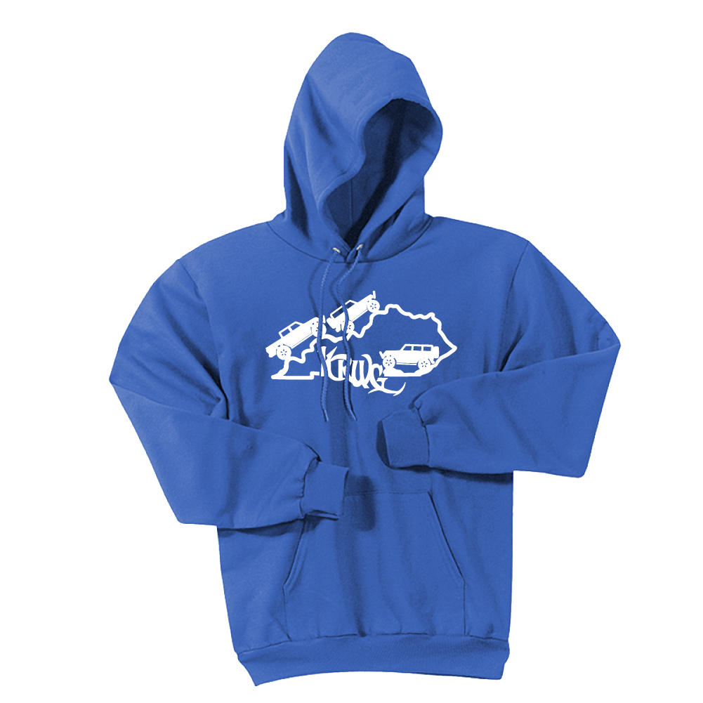 Kentucky Rebel Wranglers Gladiators White Logo Hoodie - Cincy Shirts